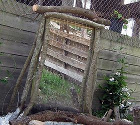 re purpose on a dime, flowers, gardening, repurposing upcycling, re purposed shower door water feature
