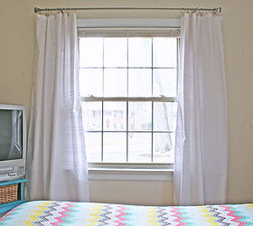 how to make easy curtain panels, bedroom ideas, diy, home decor, reupholster, wall decor, window treatments, windows