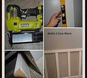 board and batten wainscoting, diy, how to, wall decor, woodworking projects, Setting the wainscoting