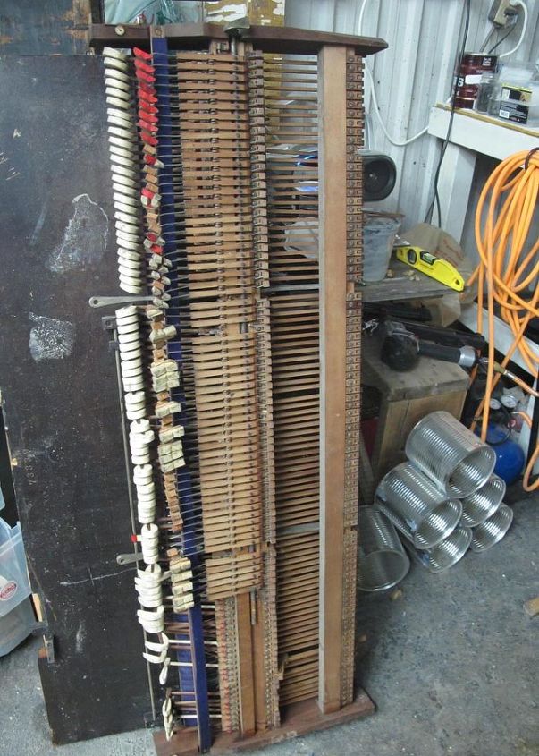 repurposed piano with many options for functionality, The guts Notice the missing felt and keys all over the place Hence why it was not in a save state Visit us at for more repurposing fun