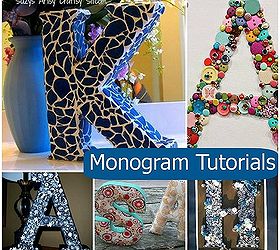 5 unique monogram ideas, crafts, home decor, 5 unique tutorials for creating monograms