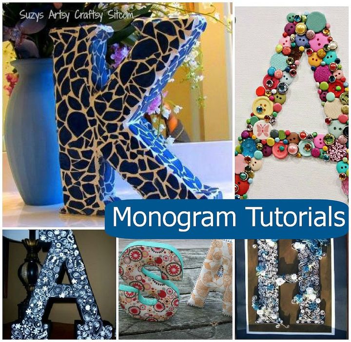 5 ideas nicas de monogramas, 5 tutoriales nicos para crear monogramas