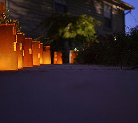 cityscape luminaries to light your path, crafts, halloween decorations, home decor, lighting, thanksgiving decorations, luminaries fall night glow led light tealight gift bag gold flicker candle autumn halloween thanksgiving christmas amy renea a nest for all seasons crafts unleashed falldecor halloween holiday thanksgiving christm