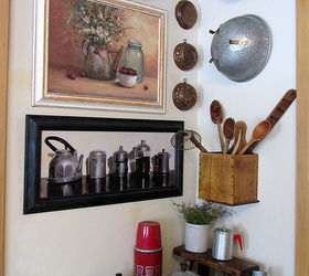 keeping it cozy coffee themed vignette, kitchen design