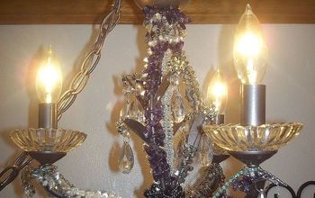 My Updated, Upcycled Jewelry Chandilier