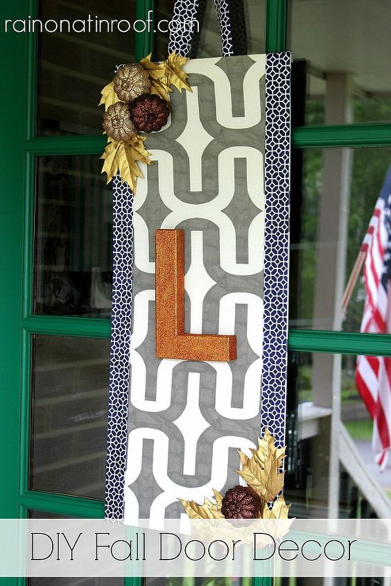 diy fall door decor, crafts, seasonal holiday decor, wreaths