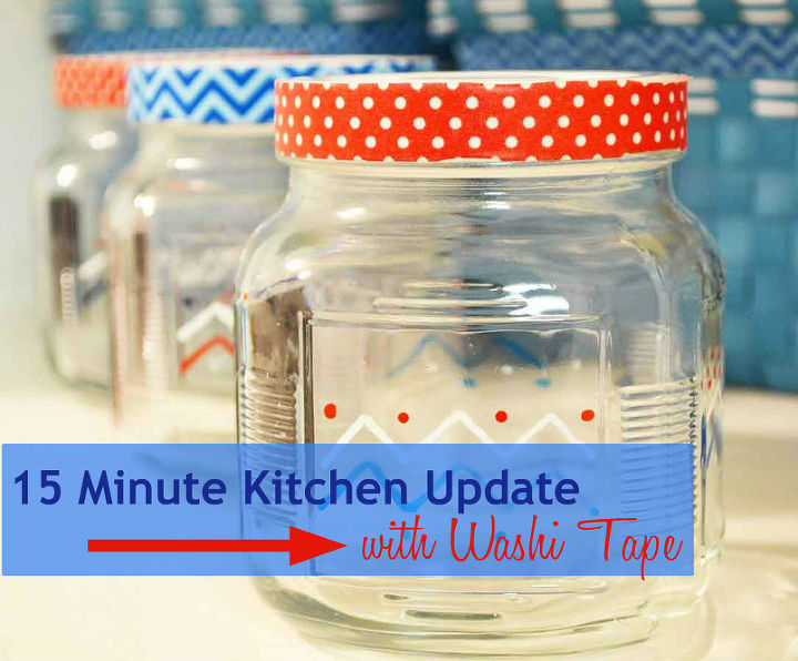 15 minute kitchen update with washi tape, crafts