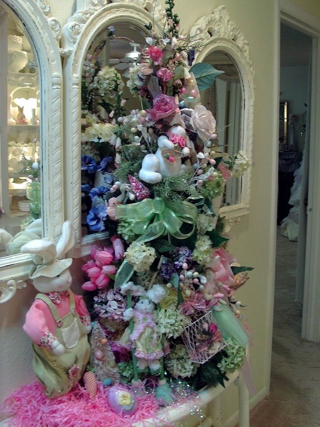romantic easter tree, easter decorations, seasonal holiday d cor, I have put an Easter tree in the hallway
