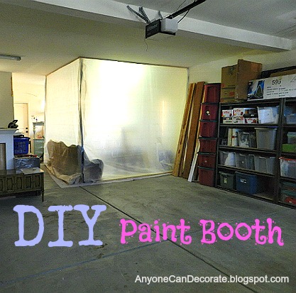 budget friendly spray paint booth, diy, how to, painted furniture, Awesome 10 x 10 spray paint booth that my hubby built for me in our garage