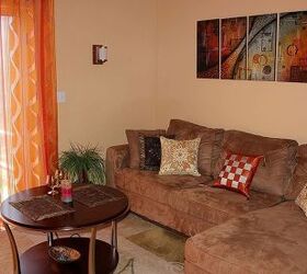 transforming a living room with colorful pillow covers amp placemats, home decor, living room ideas, Indian hand painted coffee brown table placemats and colorful combination of Banarsi Designs pillow covers