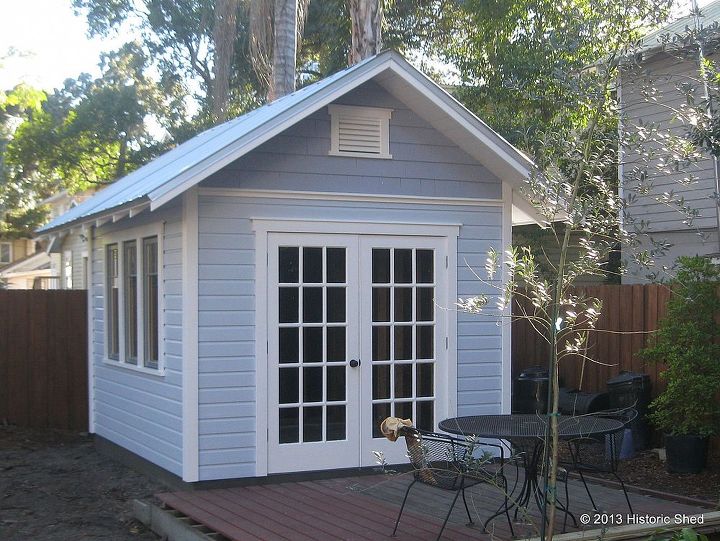 custom home office shed, outdoor living, 10 x12 Home Office Shed by Historic Shed