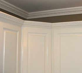 project on a penny updating the outdated part ii, home decor, kitchen design, Decorative Crown Molding
