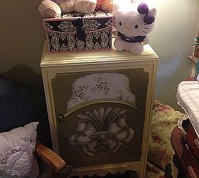 old radio cabinet turned into bedroom storage, painted furniture, repurposing upcycling, Radio Cabinet Re Do