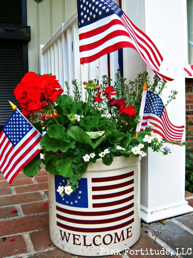 patriotic decorations, outdoor living, patriotic decor ideas, seasonal holiday decor
