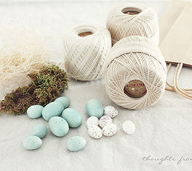 spring thread ball egg basket, crafts, easter decorations, repurposing upcycling, seasonal holiday decor, Supplies
