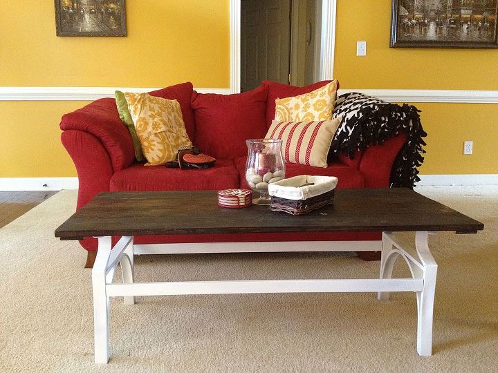 coffee table transformation, painted furniture, shabby chic, After