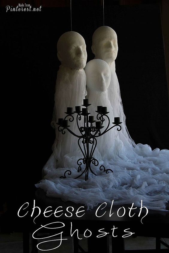 cheese cloth ghost spirits, halloween decorations, seasonal holiday d cor