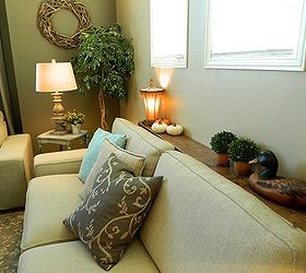 diy sofa shelf easiest solution for a common problem, diy, living room ideas, painted furniture, shelving ideas, woodworking projects, The air freely flows behind the couch and out into the room