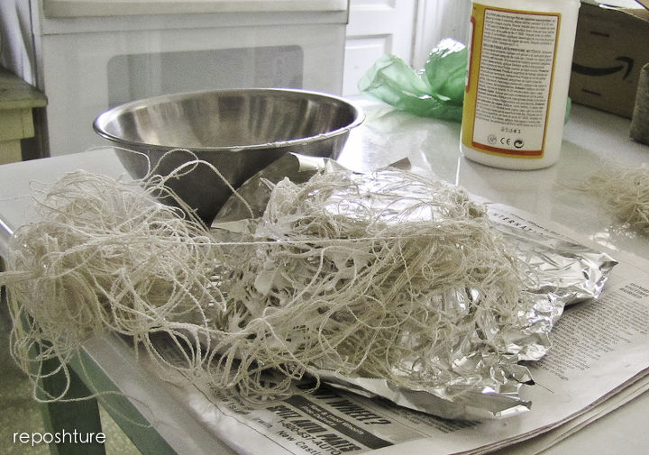 birds nest textured bowl tutorial, crafts, how to do it