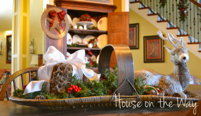 burlap gift box christmas decoration, christmas decorations, crafts, seasonal holiday decor