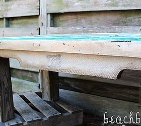 pallet wood coffee table the wave, pallet, repurposing upcycling, woodworking projects, Pallet Wood Coffee Table The Wave