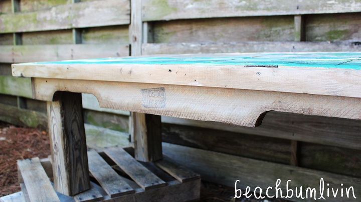 pallet wood coffee table the wave, pallet, repurposing upcycling, woodworking projects, Pallet Wood Coffee Table The Wave