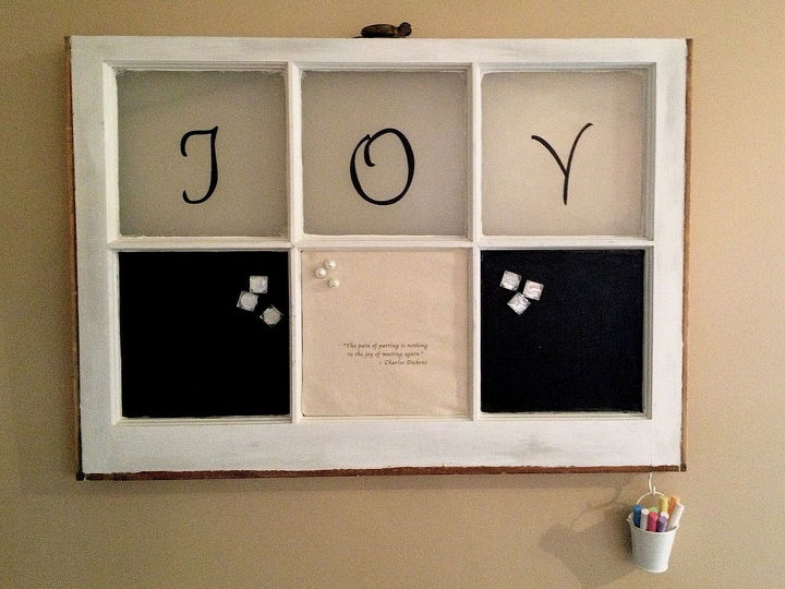 the little extras on the window message board, chalkboard paint, crafts