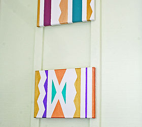 anyone can be an artist painting geometric canvases, crafts, home decor, painting