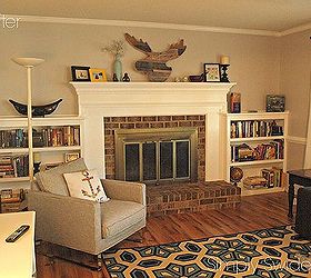 update a fireplace with white paint, fireplaces mantels, home decor, hvac, painting, After