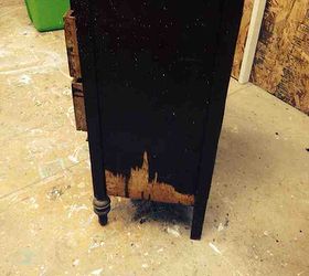 scary dresser revived, chalk paint, painted furniture