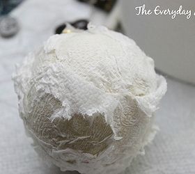 how to make snowball christmas ornaments, christmas decorations, crafts, seasonal holiday decor