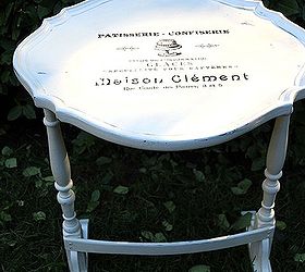 french graphic table, chalk paint, painted furniture