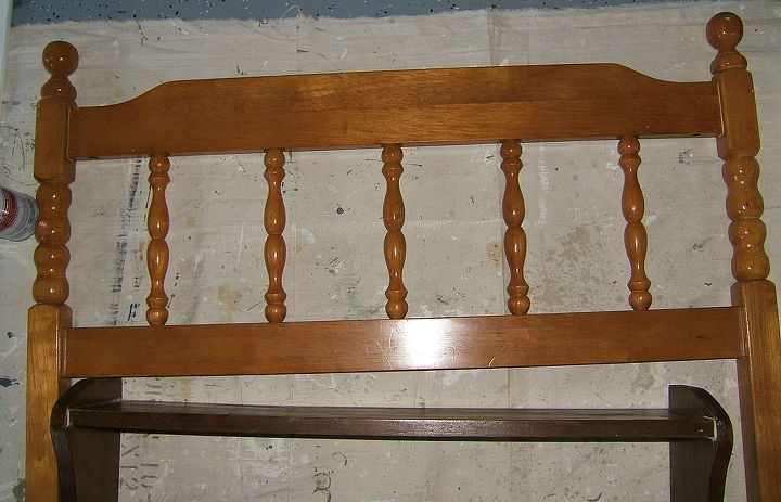 twin headboard re purpose, repurposing upcycling, I have been wanting to make on of these hanging headboards for a while This twin headboard has great curvy spindles