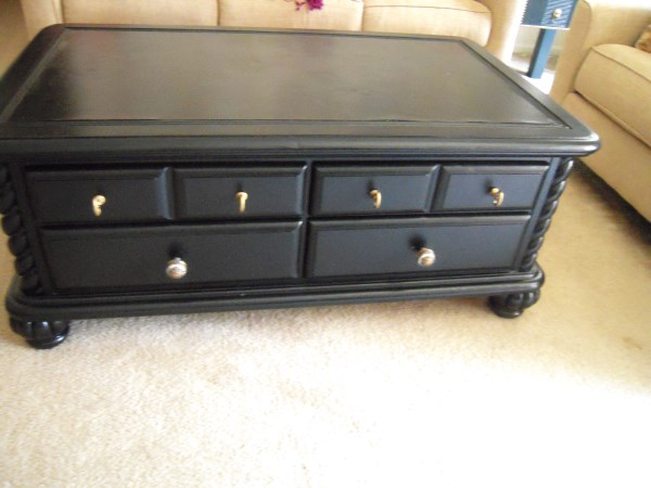 remake of one ugly coffee table set, I had to switch the legs out on the coffee table because it just sat too close to the floor and it made it look chunkier kinda how women are with heels I suppose