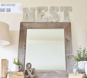 easy rustic barnboard sign amp simple touches of spring, crafts, seasonal holiday decor