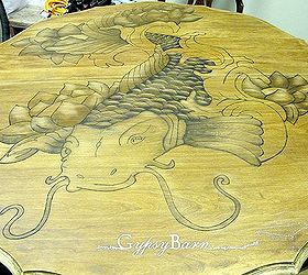 the world is your canvas or a table either way just create, painted furniture, woodworking projects, Starting the shading process with stains and sandpaper See the whole process over at or if you prefer to blog you can find it here