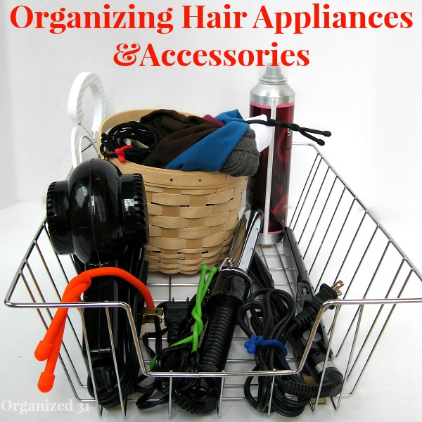 organize your hair appliances accessories, appliances, organizing, I got tired of the mess of cords and hair accessories in my cabinet Here s a quick easy way to keep it organized