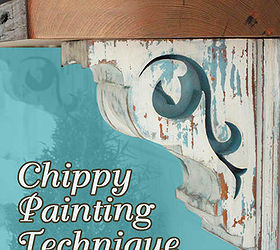 diy chippy paint technique, chalk paint, painting