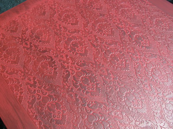 faux leather coffee table