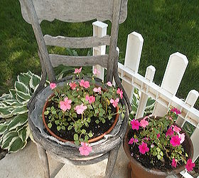 garden tour, gardening, outdoor living, Old chair makes an wonderful planter