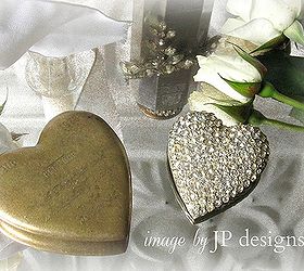 vintage hearts and painting vintage glass, crafts, painting