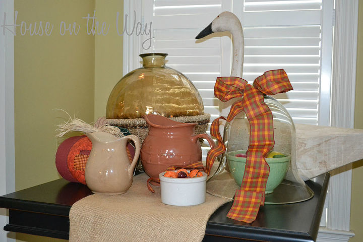 fall in love with your fall tabletops, seasonal holiday decor, Fall theme ribbon is a great way to add a touch to existing home decor items