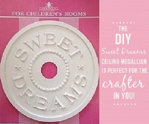 diy sweet dreams ceiling medallion, bedroom ideas, crafts, diy, lighting, DIY Sweet Dream Ceiling Medallion