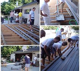 installing a deck and outdoor kitchen, decks, diy, how to, kitchen design, outdoor living