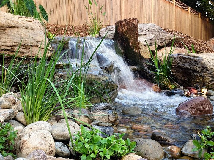 my top 3 favorite things about a pondless waterfall and stream, ponds water features, 2 Pondless Waterfalls are budget friendly Pondless Waterfalls are budget friendly Pondless Waterfalls and Streams don t need to run 24 hours a day Pondless Waterfall Stream Fountains Landscaping Ideas Baltimore MD