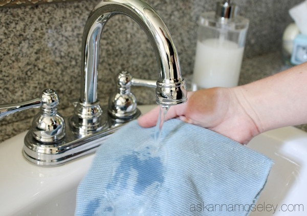 how to clean chrome fixtures and keep them clean, bathroom ideas, cleaning tips