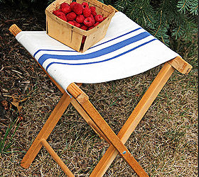 camp stools aren t just for camping anymore, outdoor furniture, outdoor living, painted furniture, repurposing upcycling, to this