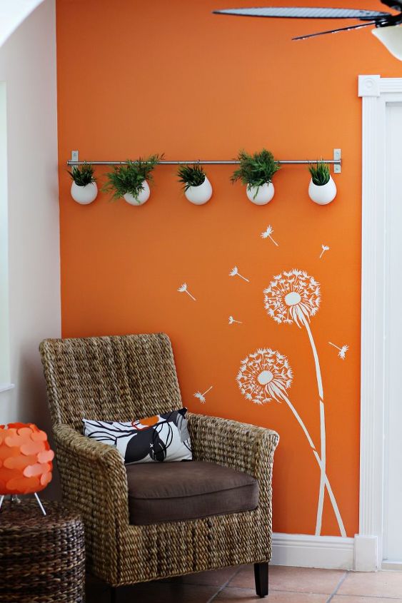orange you glad we re stenciling orange, home decor, painting