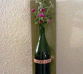 recycled bottle, crafts, repurposing upcycling, Rustic Vase