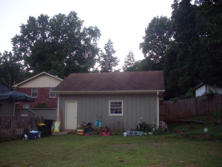 roof replacement, Garage Before